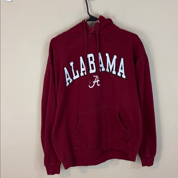 Old Varsity Brand Alabama Crimson Tide Spell Out Embroidered Hoodie - Picture 1 of 10